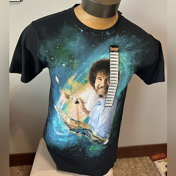 Bob Ross Mens Small NWT Short Sleeve Tshirt - Picture 1 of 5